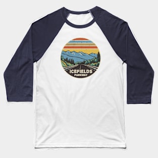 Icefields Parkway Alberta Canada Mountains Baseball T-Shirt